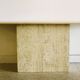 Very large travertine console, Italy, 1970s.