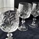 6 water glasses or large cut crystal wine glasses
