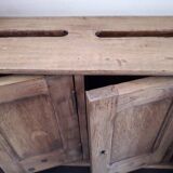 Ancient row of oak mailboxes