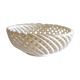 Cup fruit braided white twisted ceramic earthenware