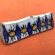 1920-1940 4 Knife holders Glazed ceramic from Nabeul, Tunisia