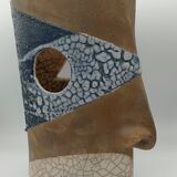 Pair of ceramic face vases