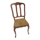 Louis XV style chairs with Fleur de Lys seats