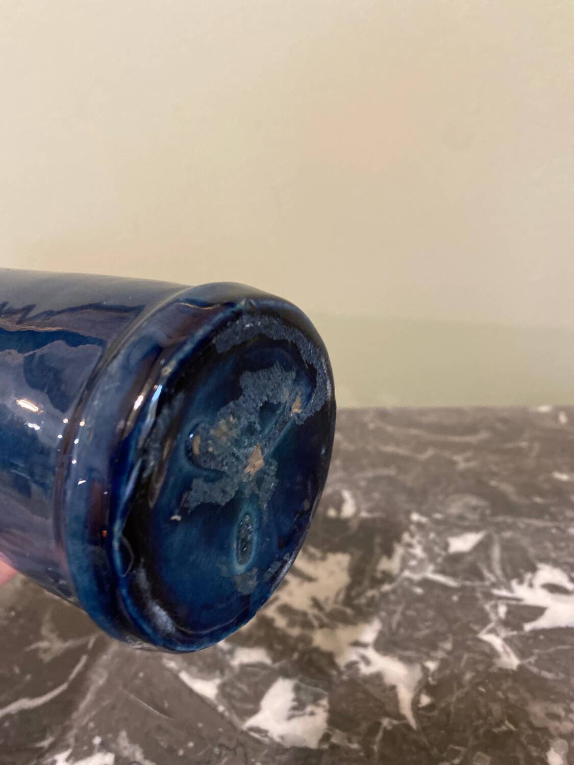 Glazed stoneware vase