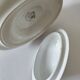 Rare vegetable dish by A. Lebacqz & M. Bouchart, marine decoration