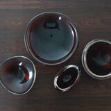 Selena Glass Bowl by Sven Palmqvist for Orrefors, 1950s, Set of 4