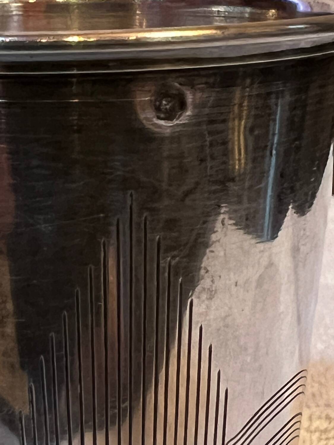 Silver-plated tumbler