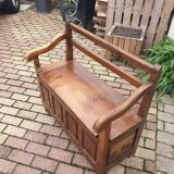 Wooden box bench