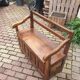 Wooden box bench