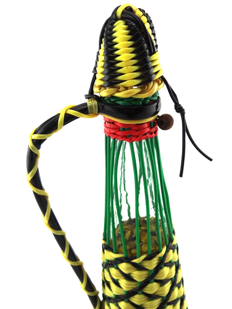 Bouteille scoubidou jaune
