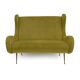Canapé en velours moderne du milieu du siècle attribué à Marco Zanuso, Senior, Italie, années 1950