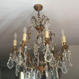 Lustre laiton et cristal