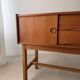Scandinavian teak sideboard 1960s compact Danish design cabinet