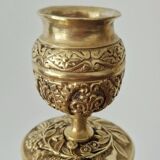 Empire gilded bronze candlestick, 19th century