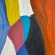 Tableau peinture composition abstraite XXe
