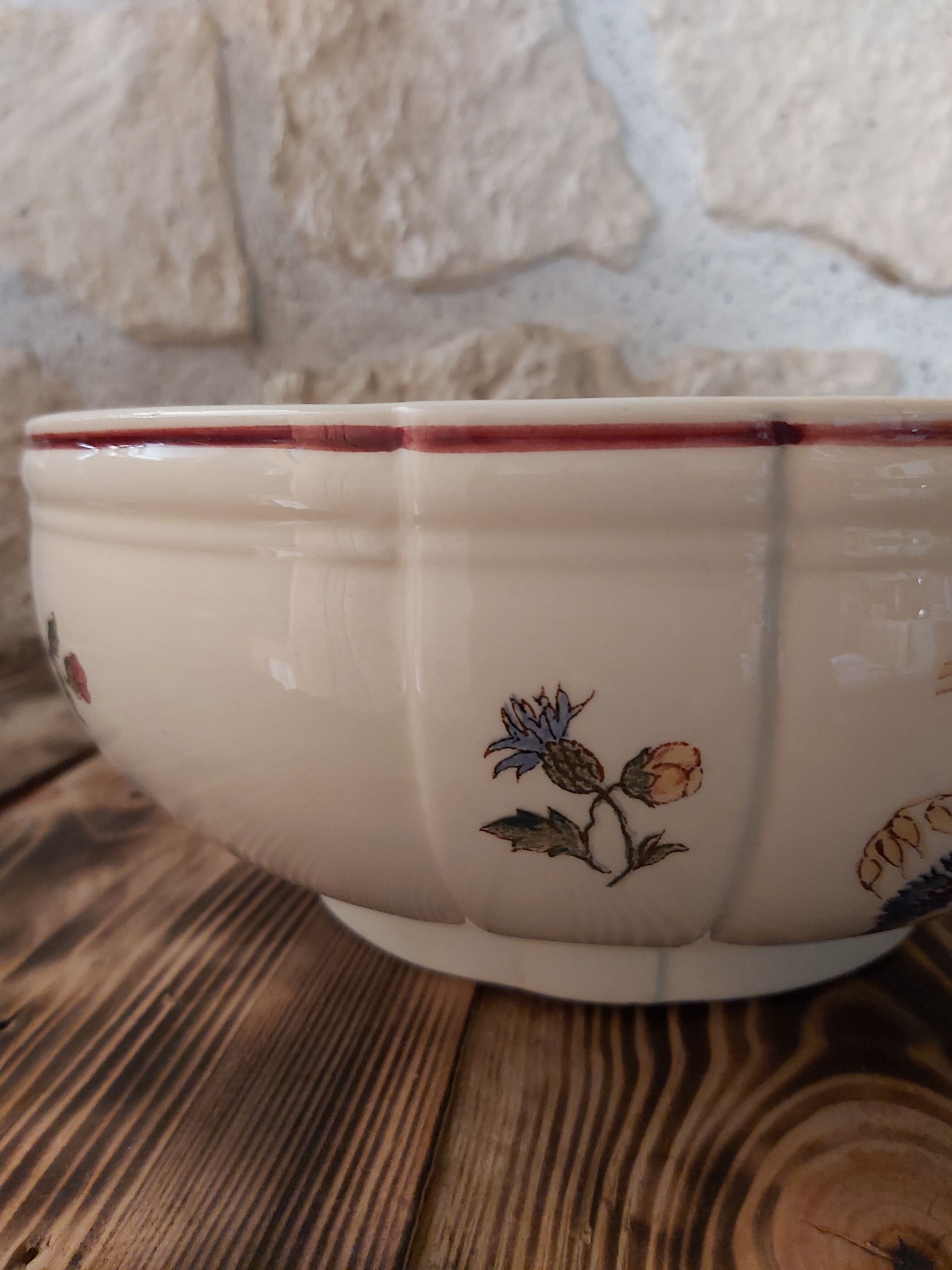 Salad bowl Sarreguemines model Agreste