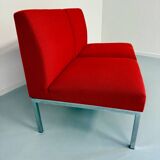 Vintage 2-seater sofa from the 70s, Artifort design, red