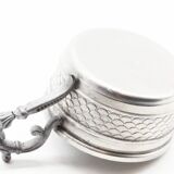 White and silver cup