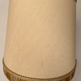 Vintage gilded brass tripod floor lamp