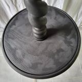 Burnt wood floor lamp