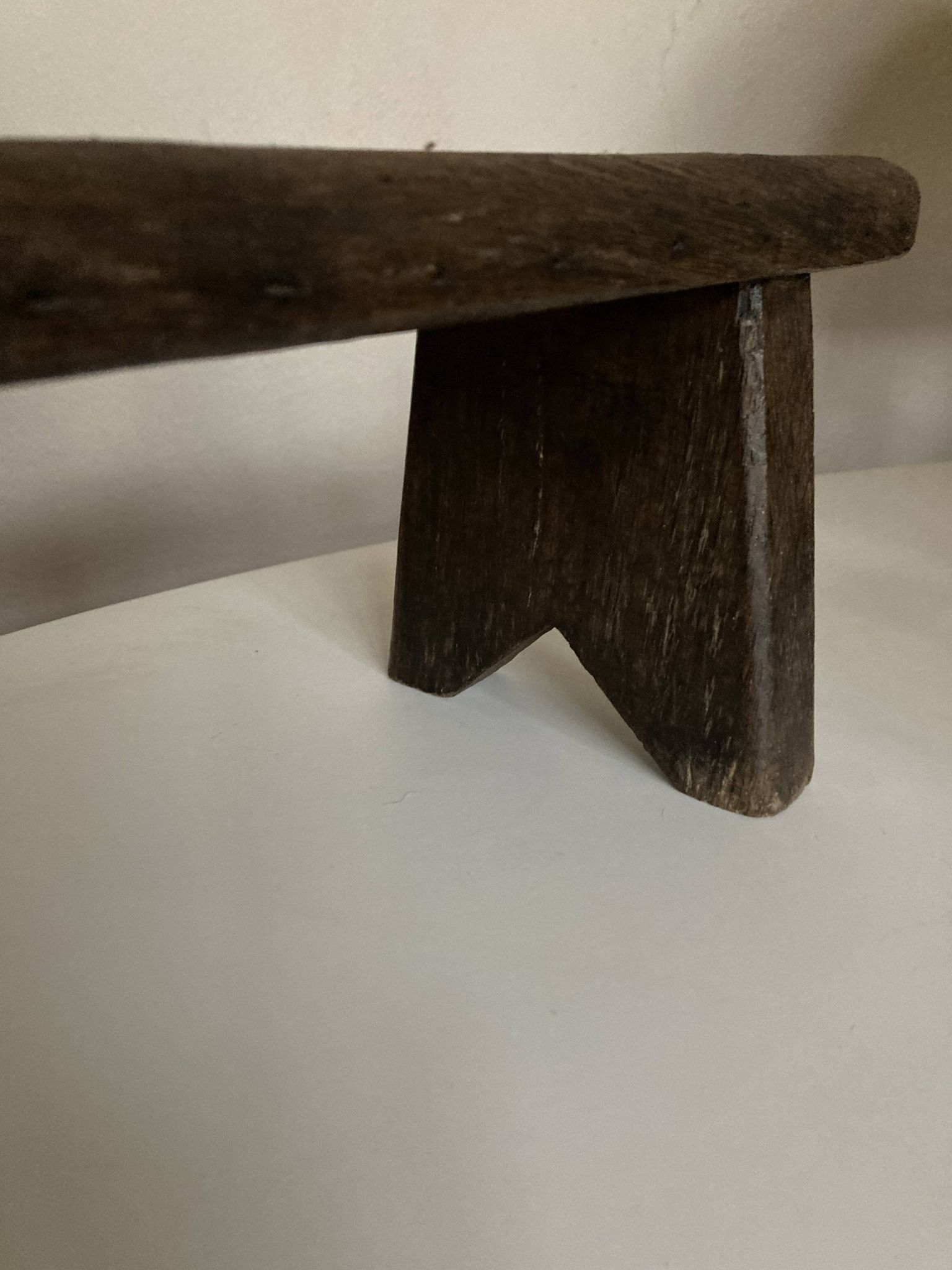 Banc de campagne étagère art populaire début 20e