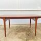 Extendable table 2 Scandinavian teak extensions 165/207/249 x 91cm vintage an60