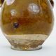 Glazed yellow confit pot, south west of France. Conservation pot. Pyrenees XIXth