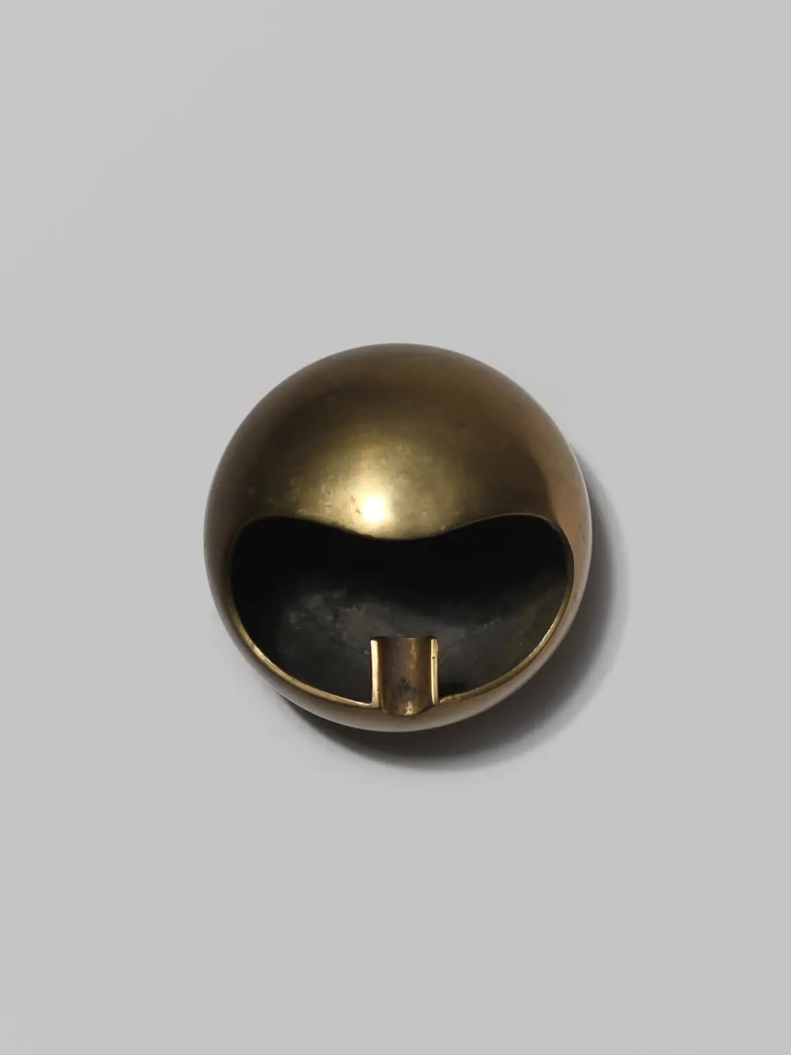 Modernist Spherical Brass Ashtray