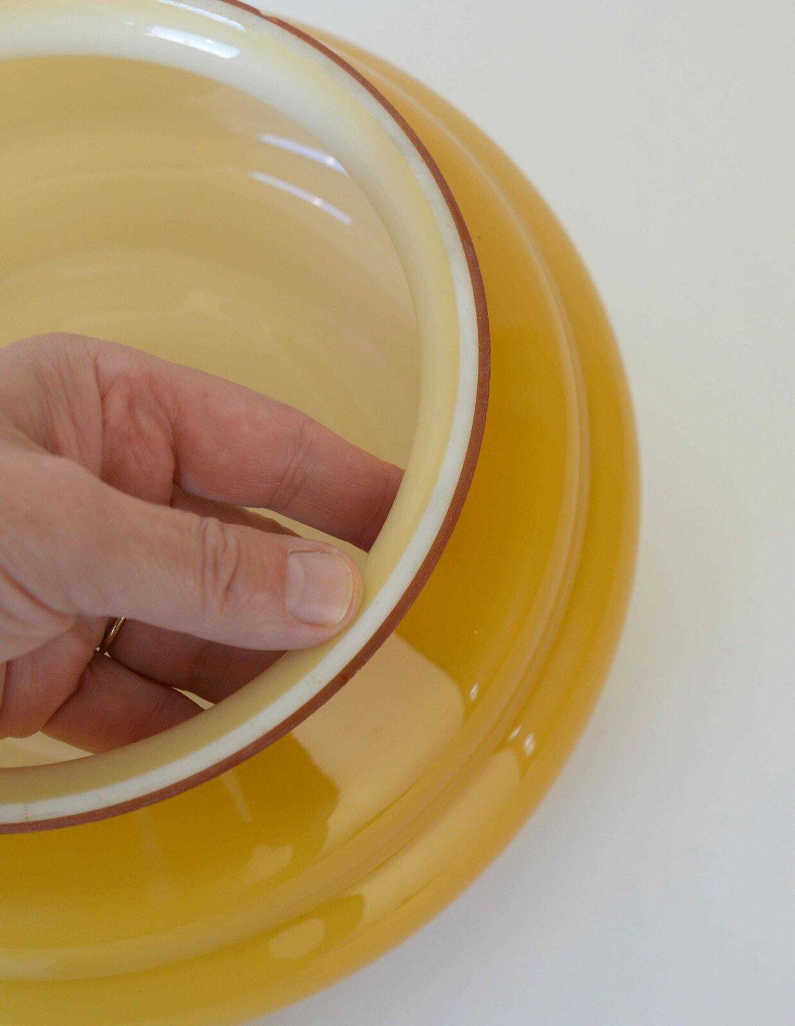 Plafonnier, applique Art Déco ancien en verre soufflée à la main