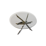 Table basse ronde années 80/90