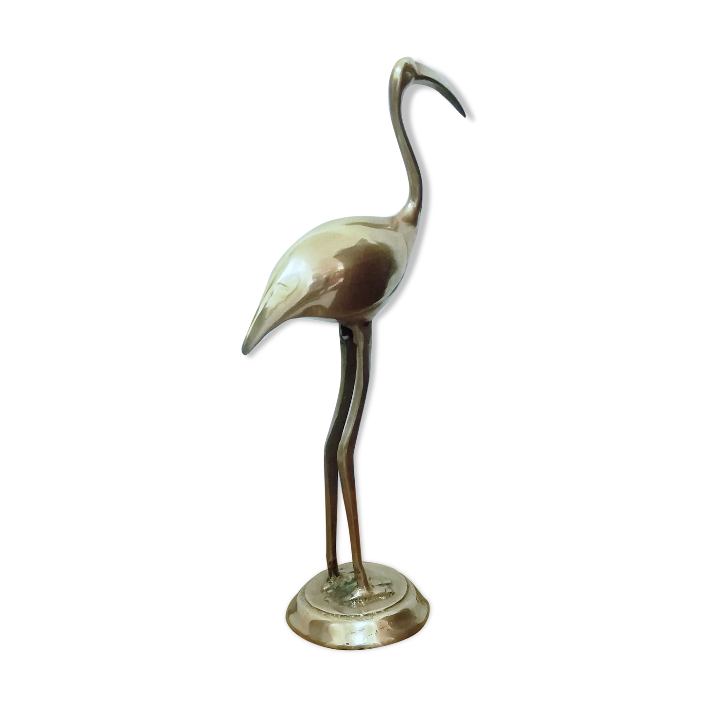 Ibis art deco in gilded bronze 28cm
