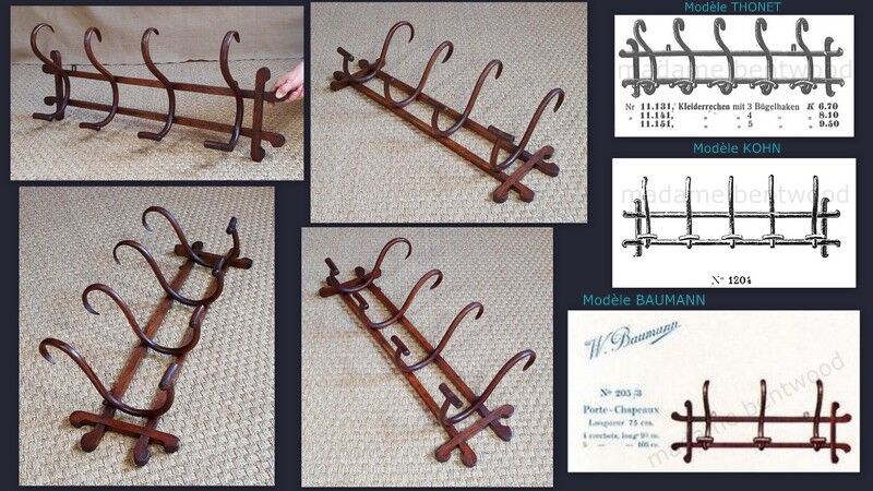 Patère bistro Baumann 90 cm