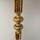 Vintage gilded brass tripod floor lamp