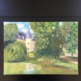 Tableau le château du lac