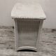 Commode et chevet en rotin blanc