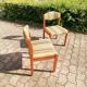 Chaises vintage en hètre - lot de 2