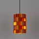 Vintage Danish pendant light Facet pop by Louis Weisdorf, Lyfa, 1972