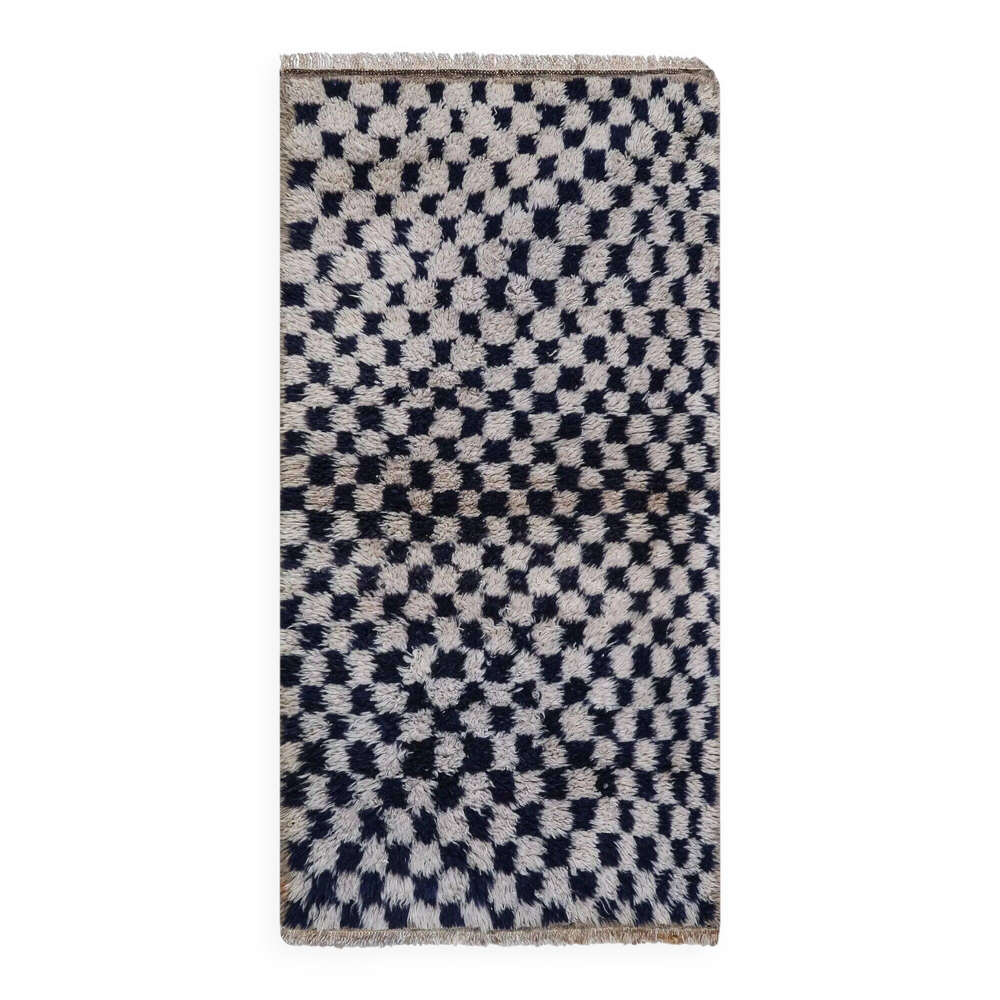Vintage handmade Turkish rug 77x140 cm