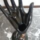 Vase baguier en céramique émail vintage