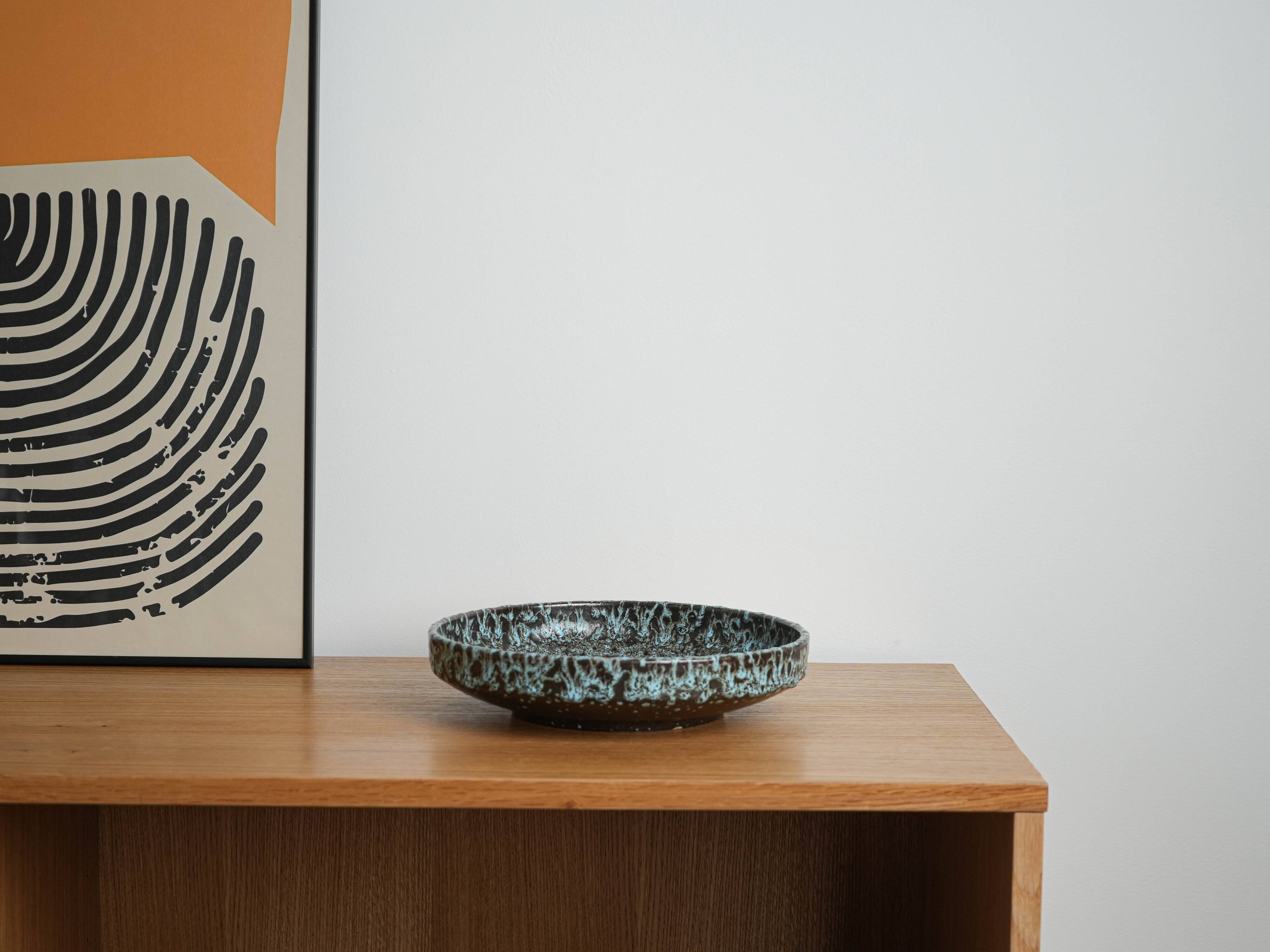 Ceramic plate, German design, 1960s, made in West Germany