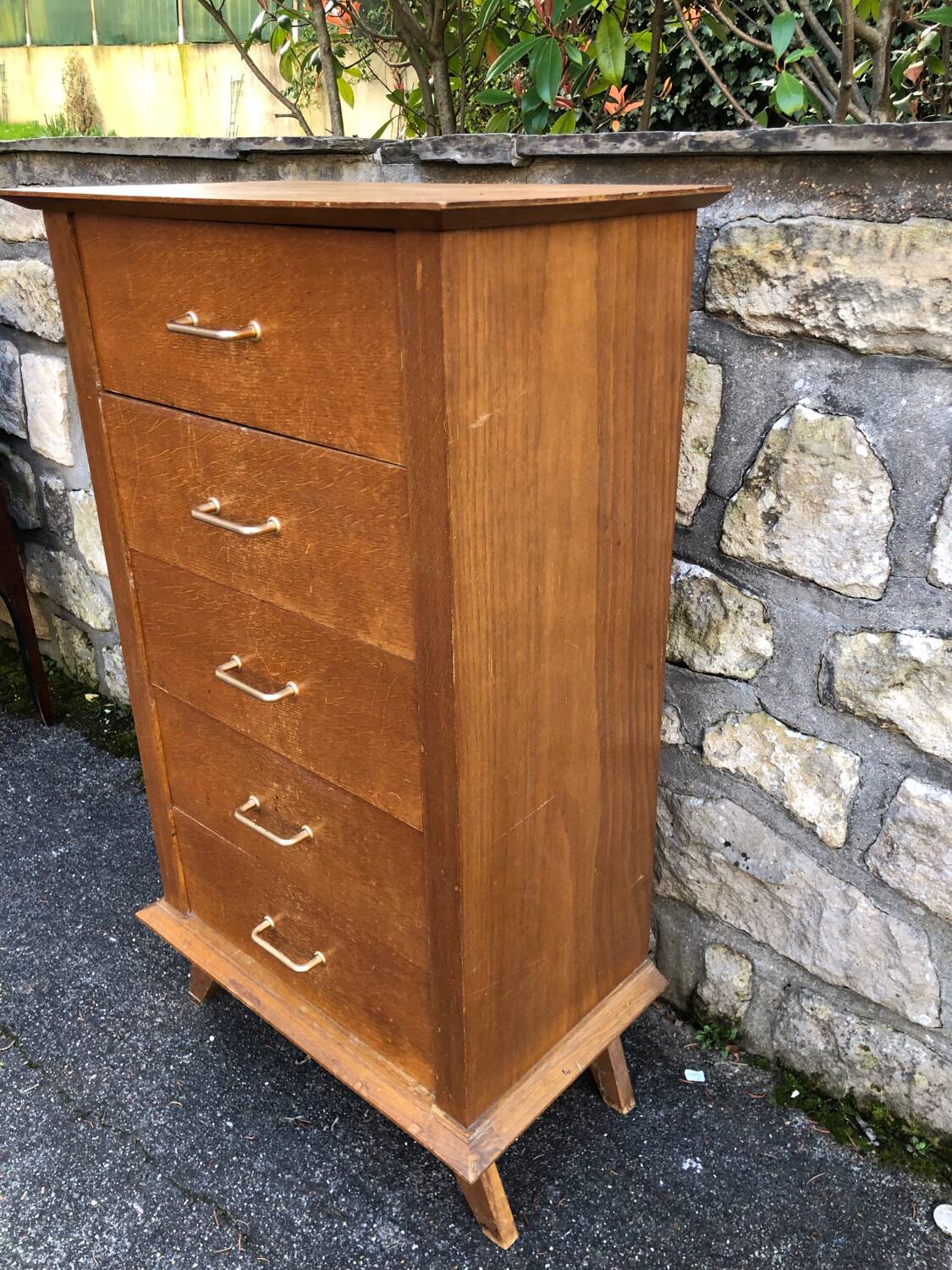 Vintage chiffonier chest of drawers 1950