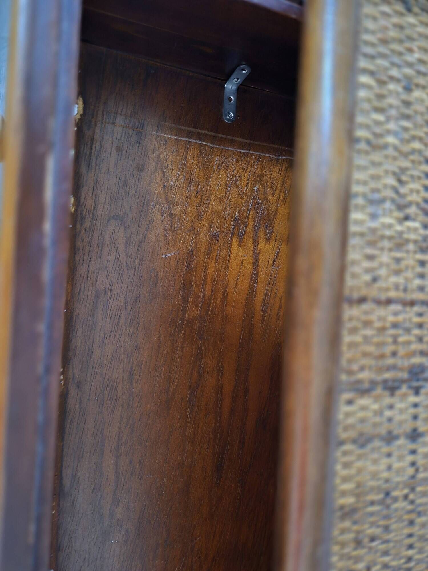 commode vintage année 70 maugrion roche bobois rotin cannage