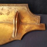 Golden wooden shelf