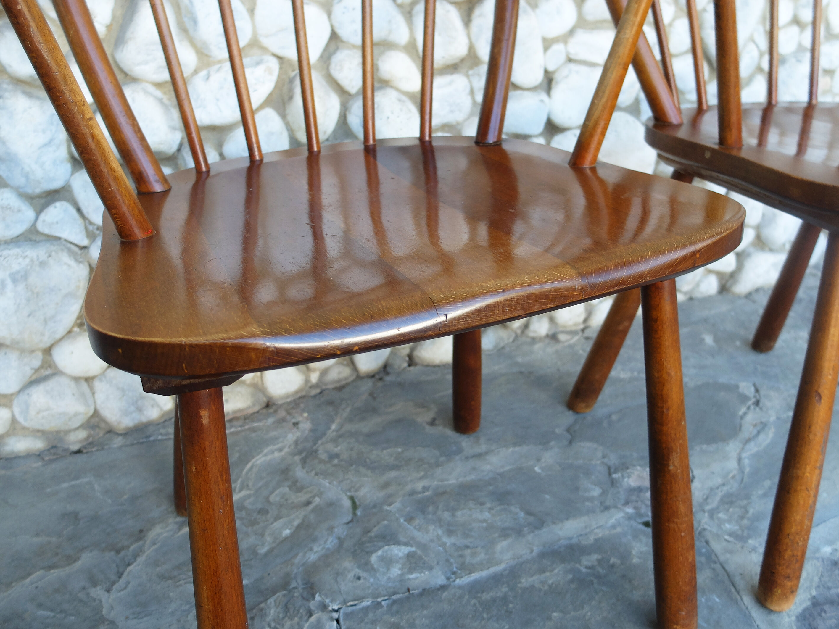 Pair of Scandinavian bars with solid wood Denmark