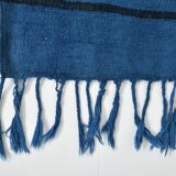 Mid Century Modern Blue Vintage Rug, 147x222Cm