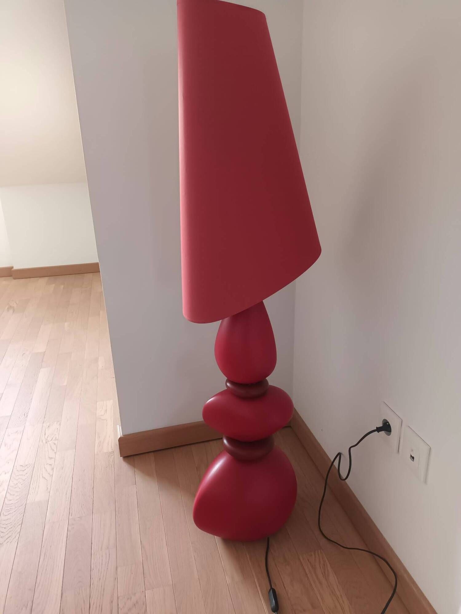 Lamp / luminaire retro 1970s style red