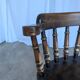 Chaise de bar en bois sculpté vintage : tabouret haut de ferme des années 1970
