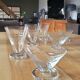 6 vintage cut glass glasses VD made in Belgium