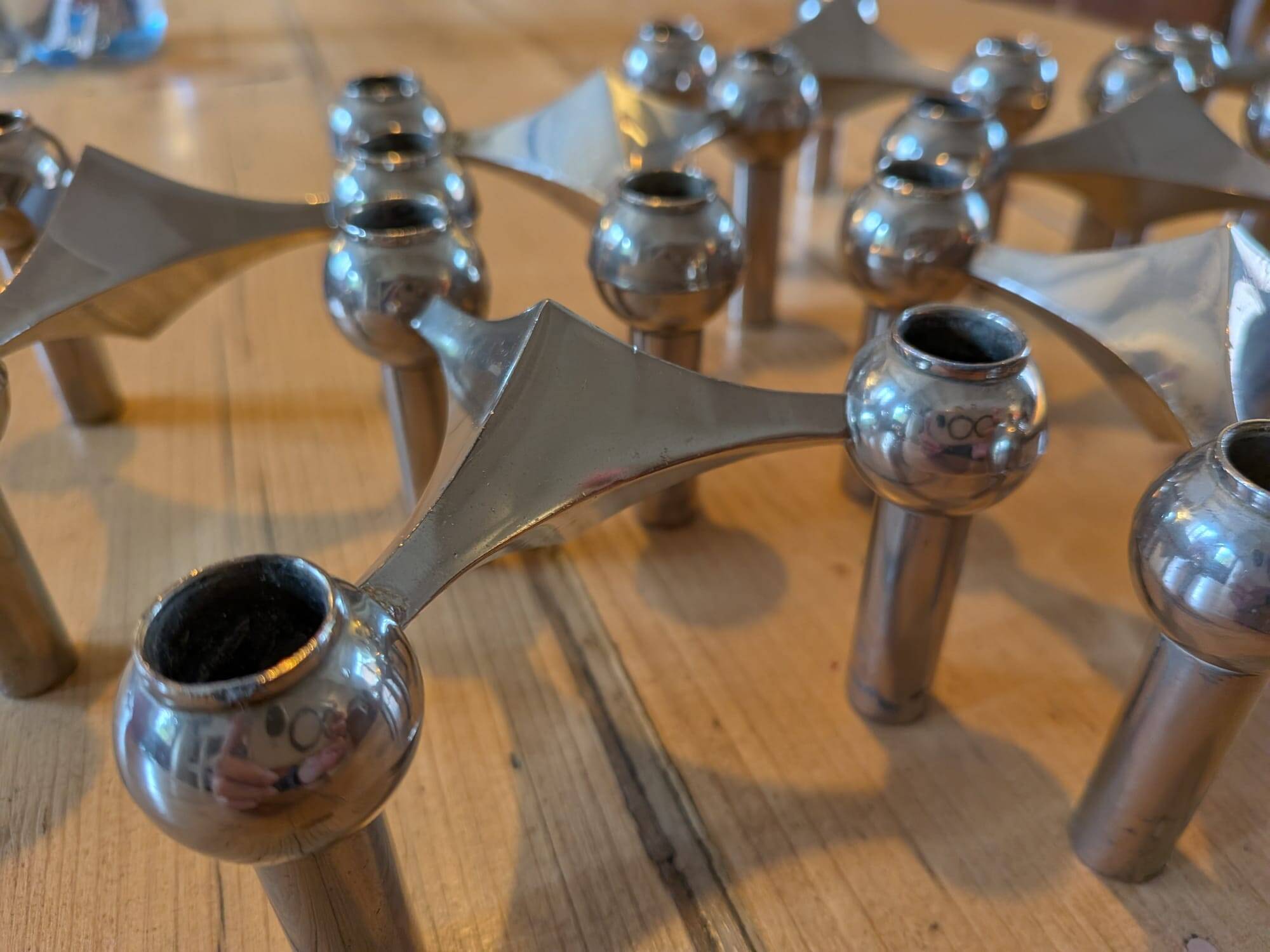 Set of 8 Nagel S22 candle holders 1960s - 1970s