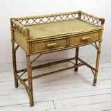 Rattan desk, 1950s